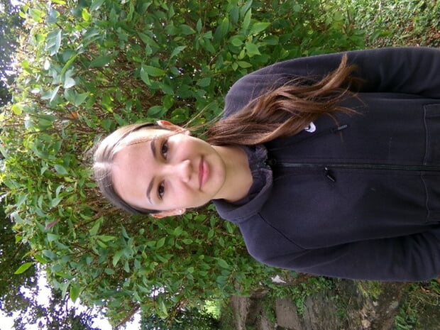 Noemi Troßbach in der Kita Herrenäcker.