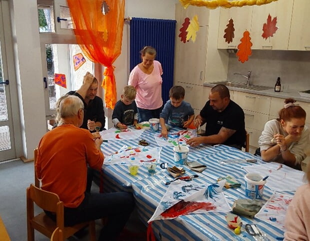 Offensichtliche Freude bei Kindern und Erwachsenen