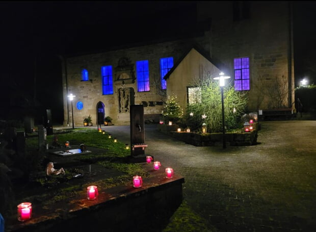 Die Martinskirche - feierlich in Szene gesetzt