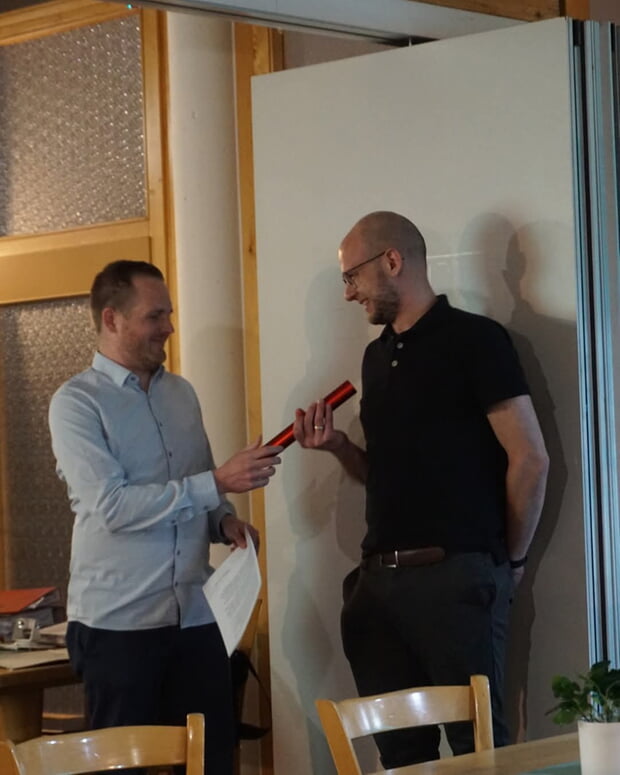 Der Staffelstab wurde offiziell an Arnold M&uuml;ller &uuml;bergeben