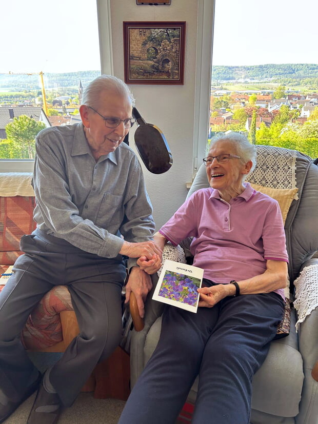 Unser Beitragsbild zeigt Rose Braun mit ihrem Mann Joachim. Rose war lange Jahre Schriftf&uuml;hrerin in unserem Verein.