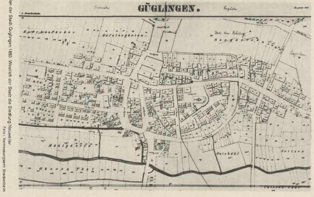 Westlich des Stadtkerns entstand das Neubaugebiet Neuweiler.