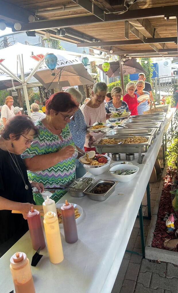 Leckeres Burger-Buffet