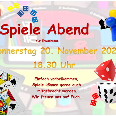 Spieleabend für Erwachsene
