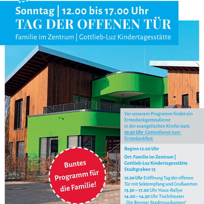 Tag der offenen Tür in Familienzentrum und Kita Gottlieb Luz