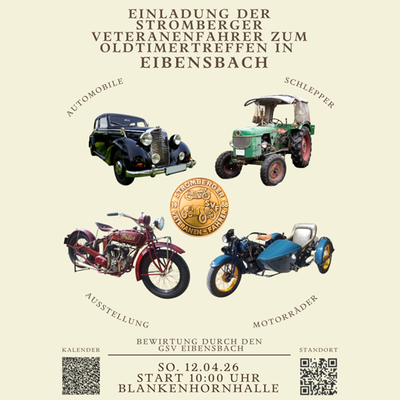 Oldtimertreffen der Stromberger Veteranenfahrer in Eibensbach