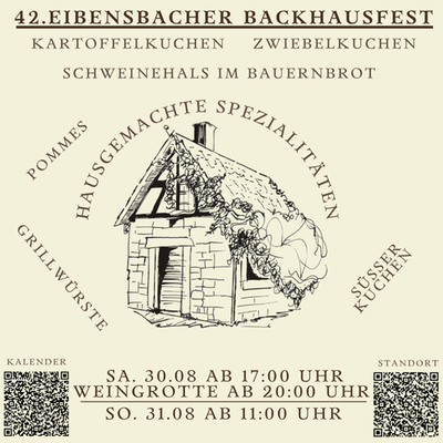 42. Eibensbacher Backhausfest